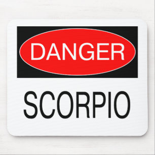 Alfombrilla De Ratón Peligro - Camiseta Divertida de Astrología Escorpi