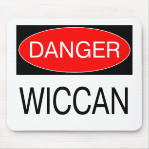 Alfombrilla De Ratón Peligro - Camiseta Divertida de Bruja Wiccan Gorra