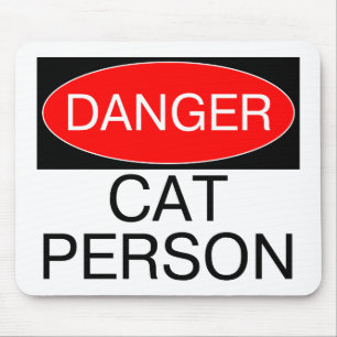 Alfombrilla De Ratón Peligro - Camiseta Divertida para Amantes de Gatos