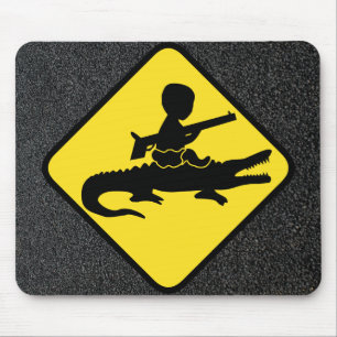 Alfombrilla De Ratón Peligro del bebé de Croc