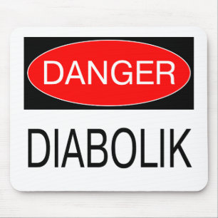 Alfombrilla De Ratón Peligro - Diabolik Camiseta Divertida Taza Sombrer