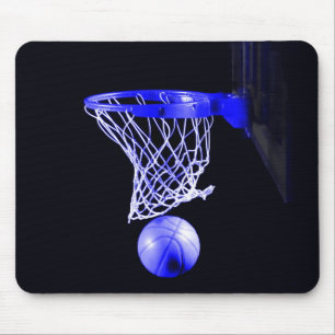 Alfombrilla De Ratón pelota de baloncesto azul