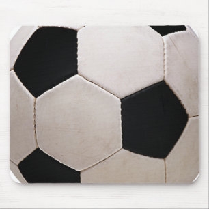 Alfombrilla De Ratón Pelota de fútbol blanca y negra