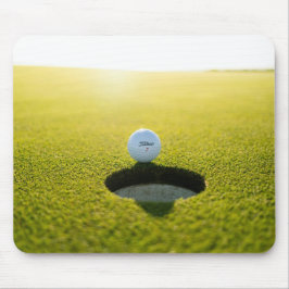 Alfombrilla De Ratón Pelota de golf en verde