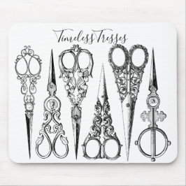 Alfombrilla De Ratón Peluquería victoriana costura tijeras elegante