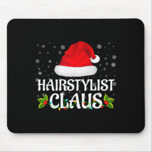 Alfombrilla De Ratón Peluquero Claus Luces de Navidad Pijama Familia M