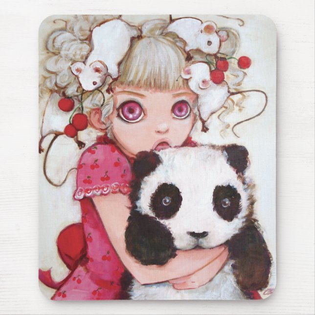 Alfombrilla De Ratón Pelusa Mousepad de la fruta (Frente)