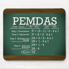 Alfombrilla De Ratón PEMDAS Mousepad