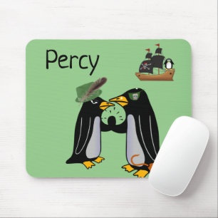 Alfombrilla De Ratón Pendritas Pingüino Pirata Pod Mouse Pad! Alfombril