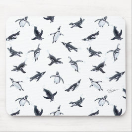 Alfombrilla De Ratón Penguin Flight Squad | Ocean Art Design