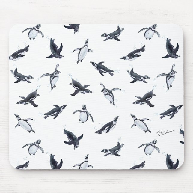 Alfombrilla De Ratón Penguin Flight Squad | Ocean Art Design (Frente)