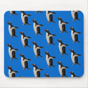 Alfombrilla de ratón Penguin Frenzy (Azul)