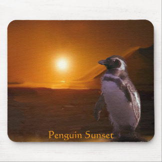 Alfombrilla De Ratón PENGUIN SUNSET Mousepad