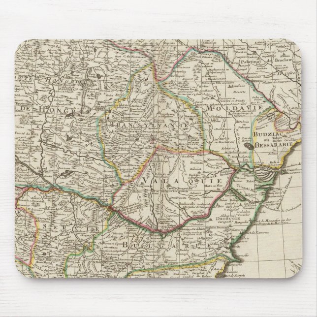 Alfombrilla De Ratón Península de los Balcanes, Hungría, Rumania (Frente)