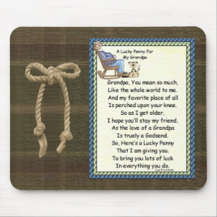 Alfombrilla De Ratón Penique Mousepad-Abuelo-Afortunado del