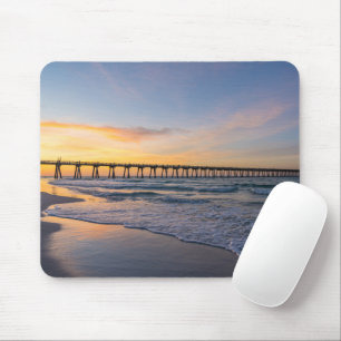 Alfombrilla De Ratón Pensacola Pier Shoreline Sunrise Mousepad