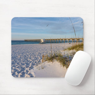 Alfombrilla De Ratón Pensacola Sand Dunes Pier Morning Mousepad