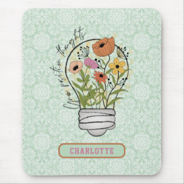 Alfombrilla De Ratón Pensamientos positivos de nombres personalizados I