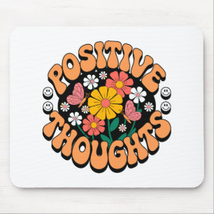 Alfombrilla De Ratón Pensamientos positivos - Floral Inspiradora (2)