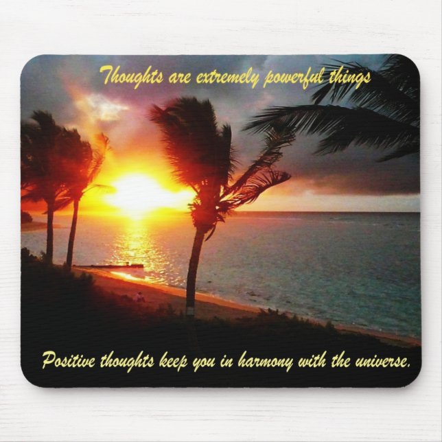 Alfombrilla De Ratón Pensamientos positivos Mousepad (Frente)