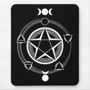 Alfombrilla De Ratón Pentagram elemental oscuro Mousepad