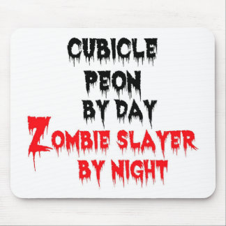 Alfombrilla De Ratón Peón cubículo por día Zombie Slayer por noche
