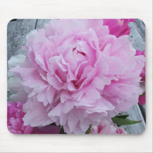 Alfombrilla De Ratón Peonies/estera rosados del ratón de la flor del