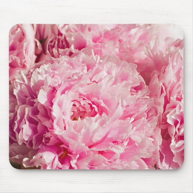 Alfombrilla De Ratón Peony rosado Mousepad (Frente)
