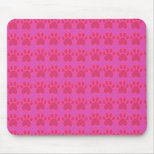Alfombrilla De Ratón pepita de gato rosa