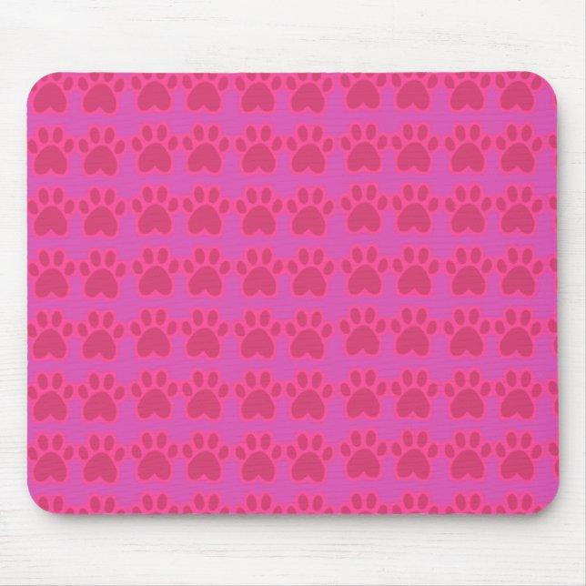 Alfombrilla De Ratón pepita de gato rosa (Frente)