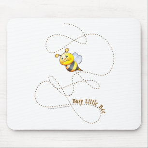 Alfombrilla De Ratón Pequeña abeja ocupada Mousepad