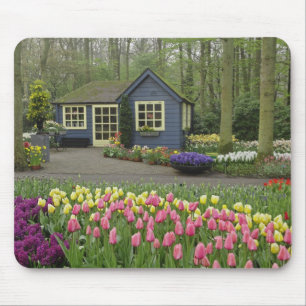 Alfombrilla De Ratón Pequeña tienda de flores de cabaña, Keukenhof Ga