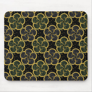 Alfombrilla De Ratón Pequeñas flores doradas sin costura