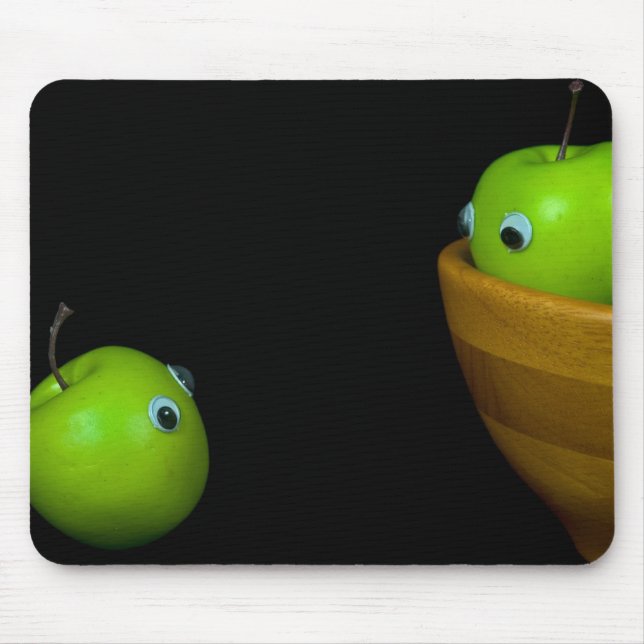 Alfombrilla De Ratón Pequeñas manzanas verdes (Frente)
