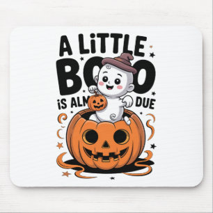 Alfombrilla De Ratón Pequeño Boo Casi Se Debe A Un Embarazo De Hallowee