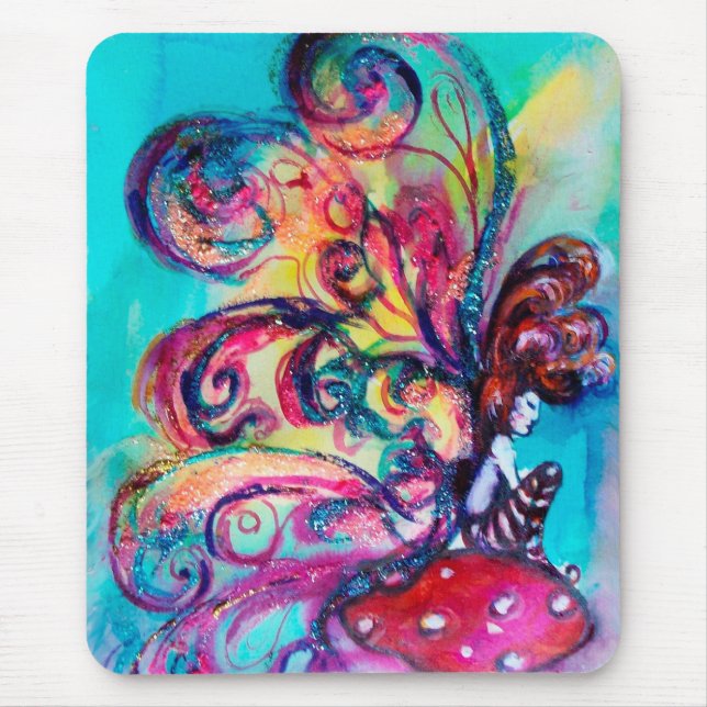 Alfombrilla De Ratón Pequeño elfo de hongos (Frente)