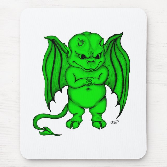 Alfombrilla De Ratón Pequeño y desagradable diablo (Frente)