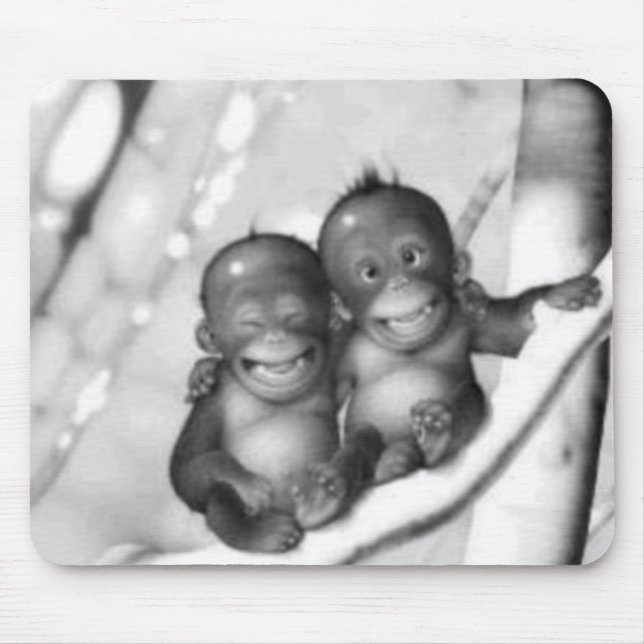 Alfombrilla De Ratón Pequeños monos (Frente)