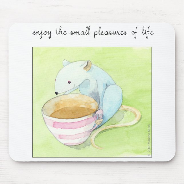 Alfombrilla De Ratón Pequeños placeres Mousepad (Frente)