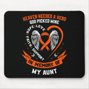 Alfombrilla De Ratón Pérdida En Memoria De Mi Tía Leucemia Memorándum D