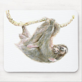 Alfombrilla De Ratón Pereza, bebé con la mamá "abrazos grandes "