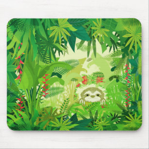Alfombrilla De Ratón Perezoso de la selva Peek a Boo