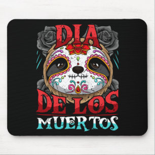 Alfombrilla De Ratón Perezoso Dia De Los Muertos Calavera De Azúcar