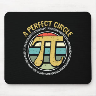 Alfombrilla De Ratón Perfecto Círculo Pi Day Símbolos Retro Math Número