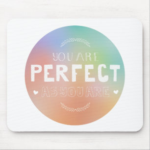 Alfombrilla De Ratón Perfecto como orgullo personal de arte motivaciona