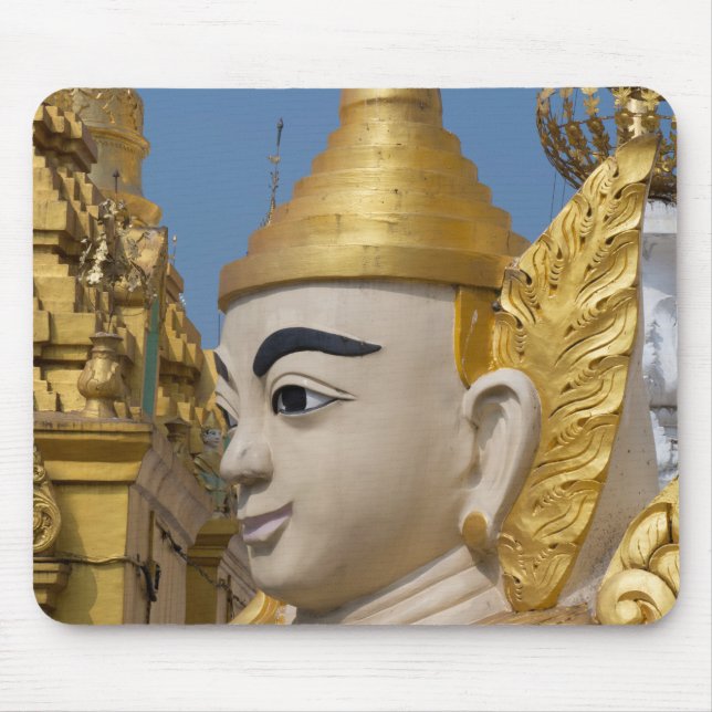 Alfombrilla De Ratón Perfil de estatua de Buda (Frente)