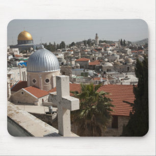 Alfombrilla De Ratón Perfil de la antigua Jerusalén