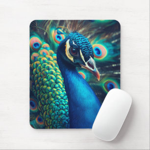 Alfombrilla De Ratón Perfil de Peacock