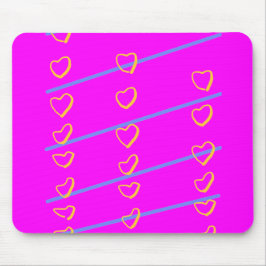 Alfombrilla De Ratón Pergamino de Corazón Rosa