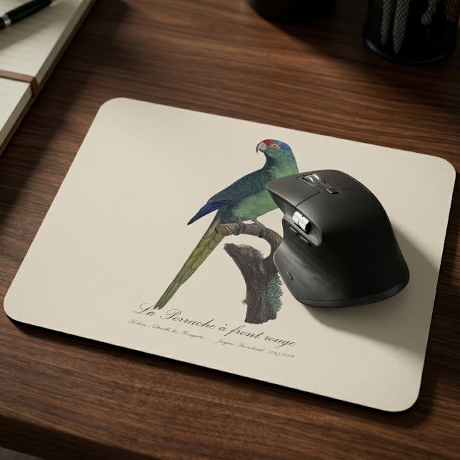 Alfombrilla De Ratón Perico Frentianaranjado, Eupsittula Canicularis (Orange-Fronted Parakeet, Eupsittula Canicularis. Mouse Pad)